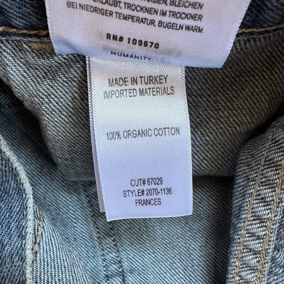 NWT Citizens of Humanity Frances Denim Jean Shorts in Coastal Blue 27 - Picture 3 of 15